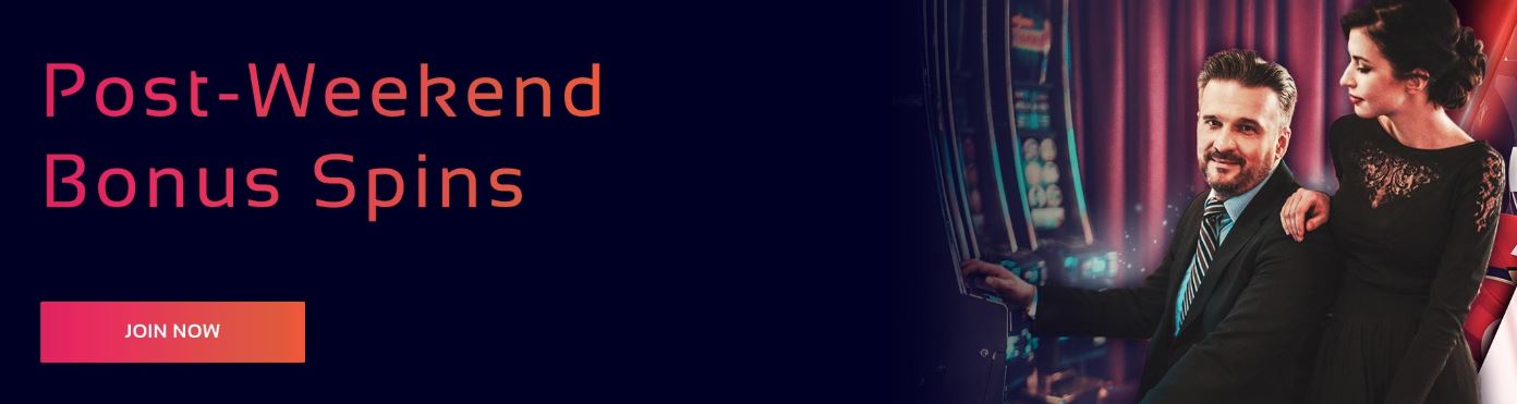 post weekend bonus spins klasino