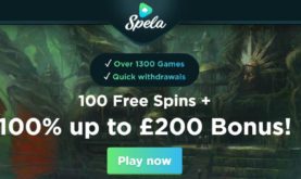 Claim up to £200 Bonus with Spela Casino